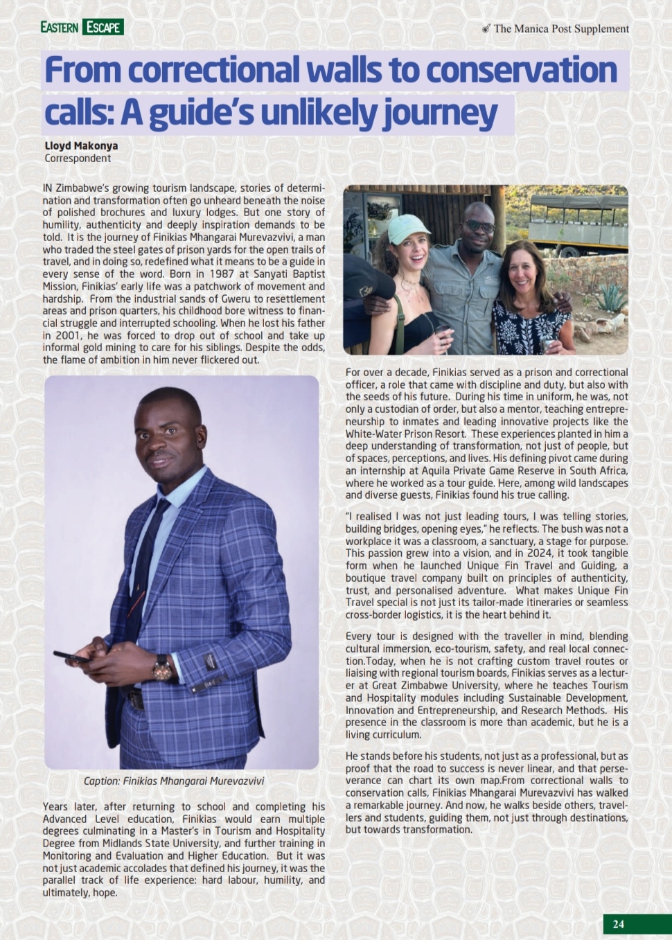 About Fin Travel & Guiding article